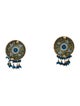 Rosantica Enamel Beaded Clip-On Earrings