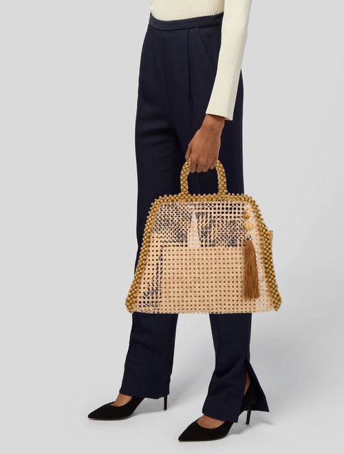 Rosantica Rattan Minaudière