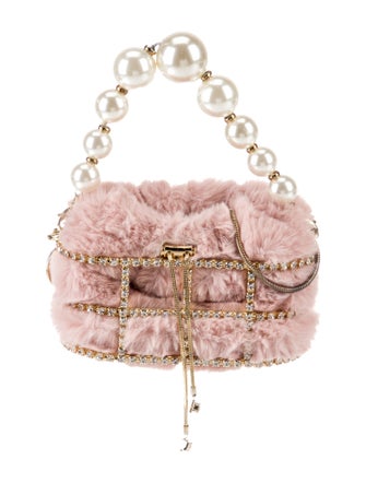 Rosantica Faux Fur Top Handle Bag