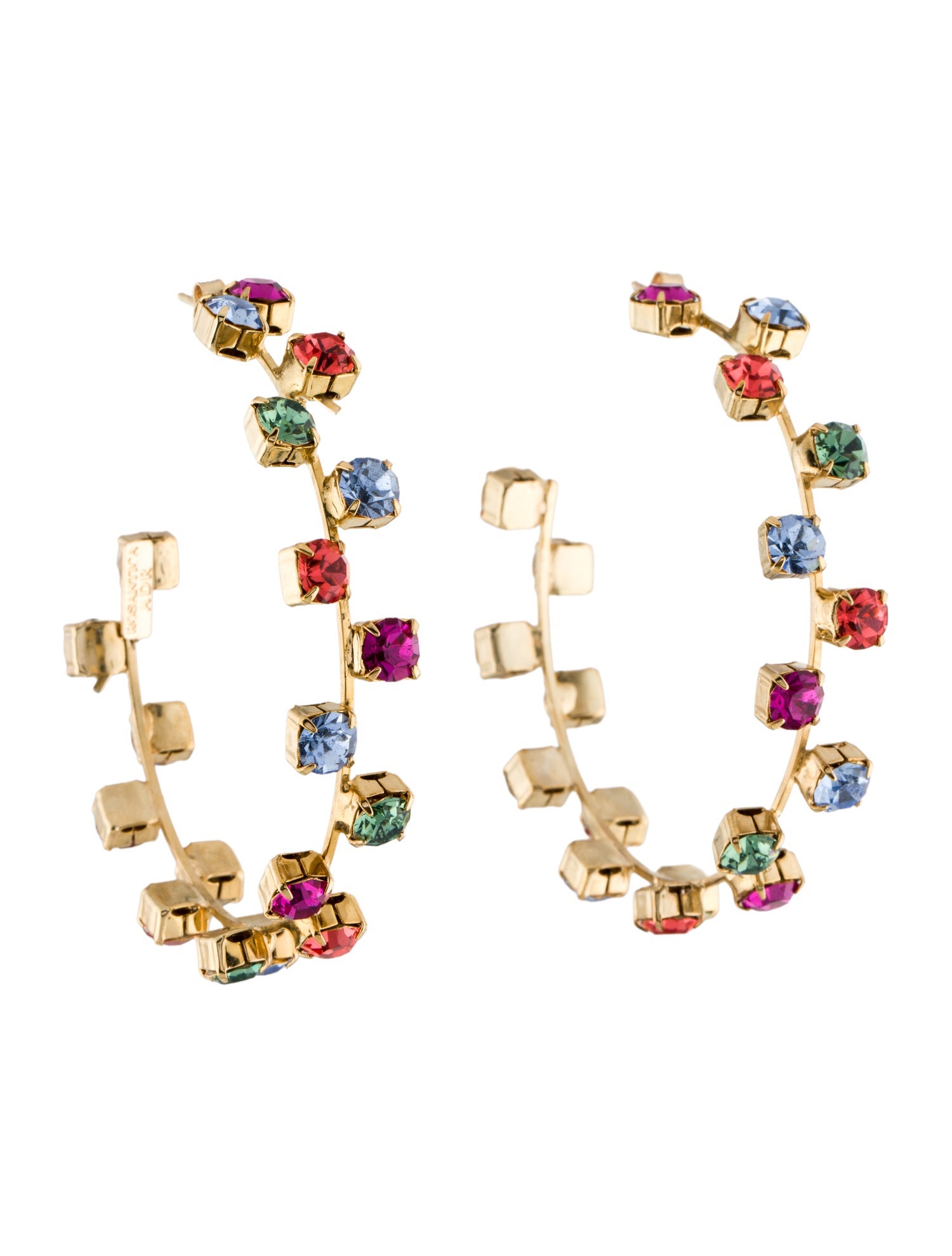 Rosantica Crystal Lucine Hoop Earrings