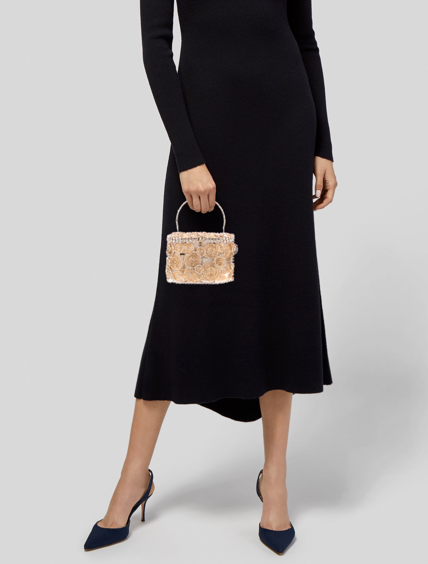 Rosantica Crystal Top Handle Bag