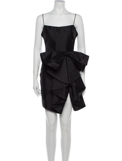 Rasario Silk Mini Dress Black