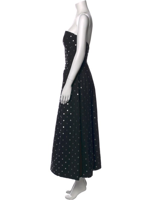 Rasario Polka Dot Print Midi Length Dress