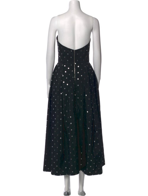 Rasario Polka Dot Print Midi Length Dress