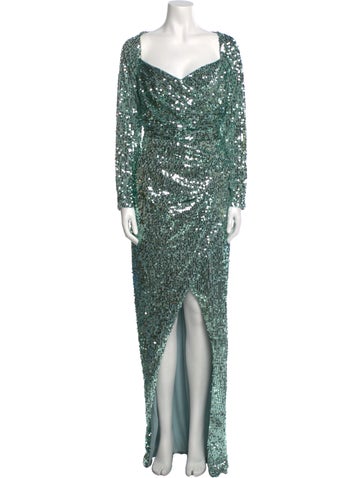 Rasario Dresses Sequin Long Dress XS