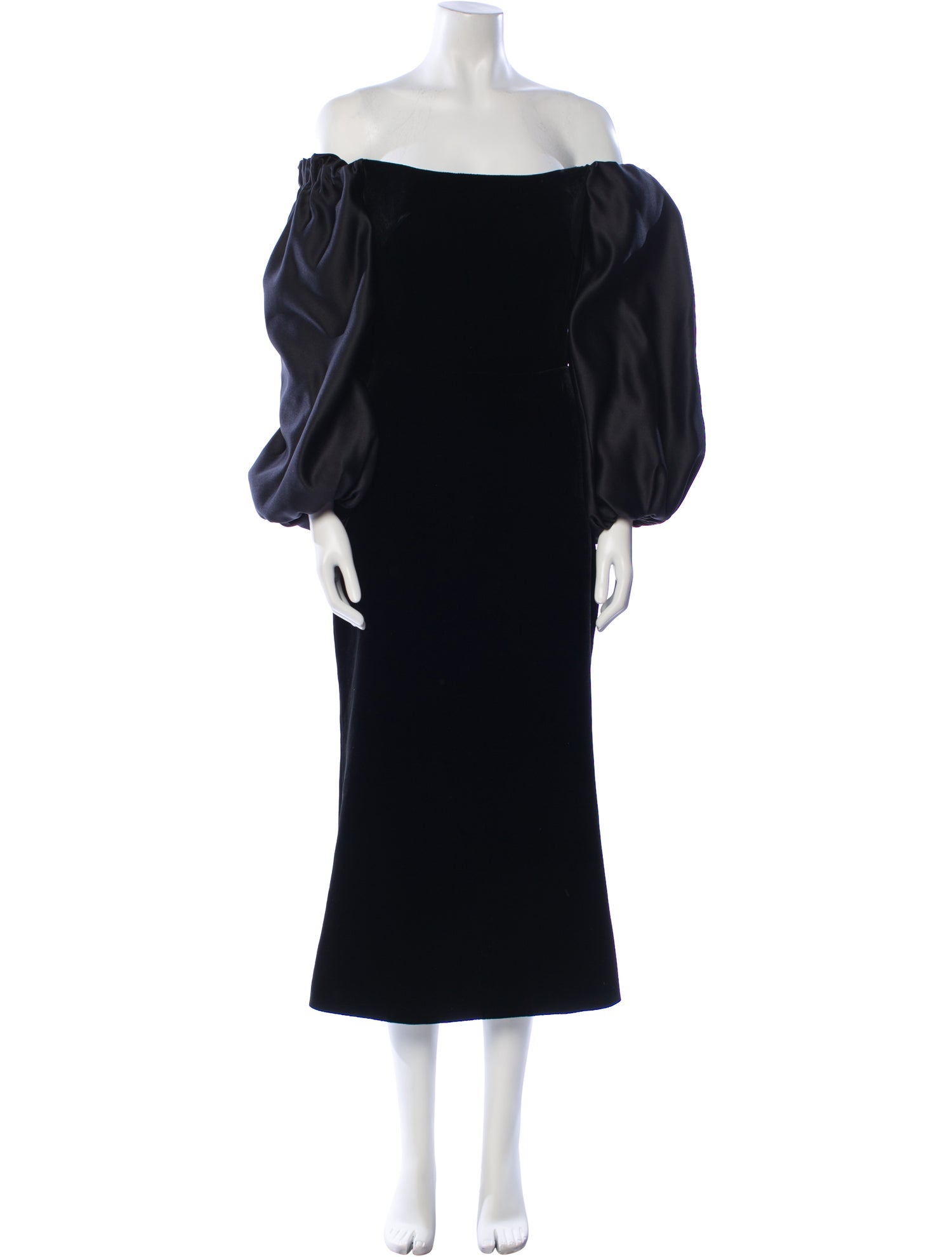 Rasario Off-The-Shoulder Midi Length Dress