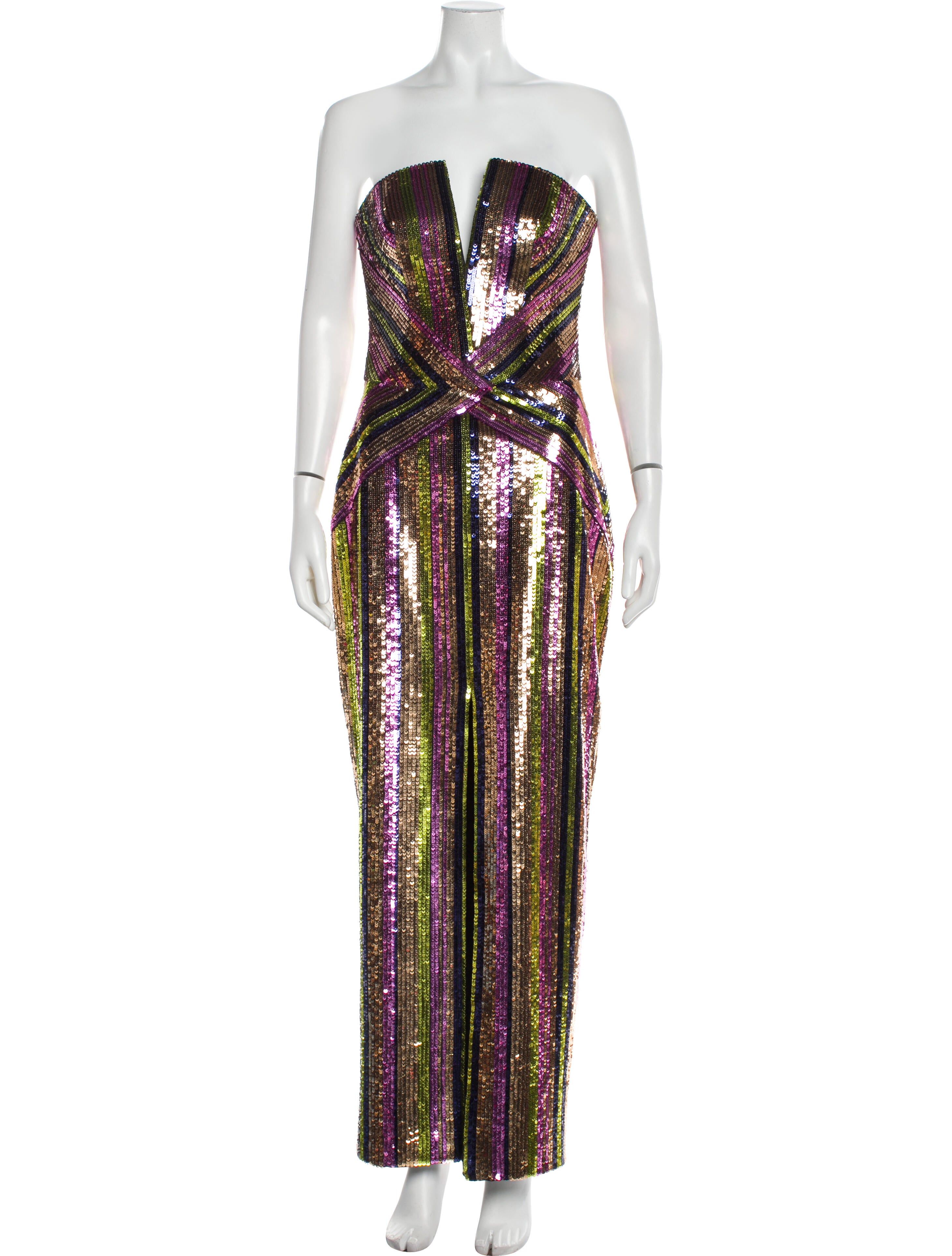 Rasario Sequin Long Dress