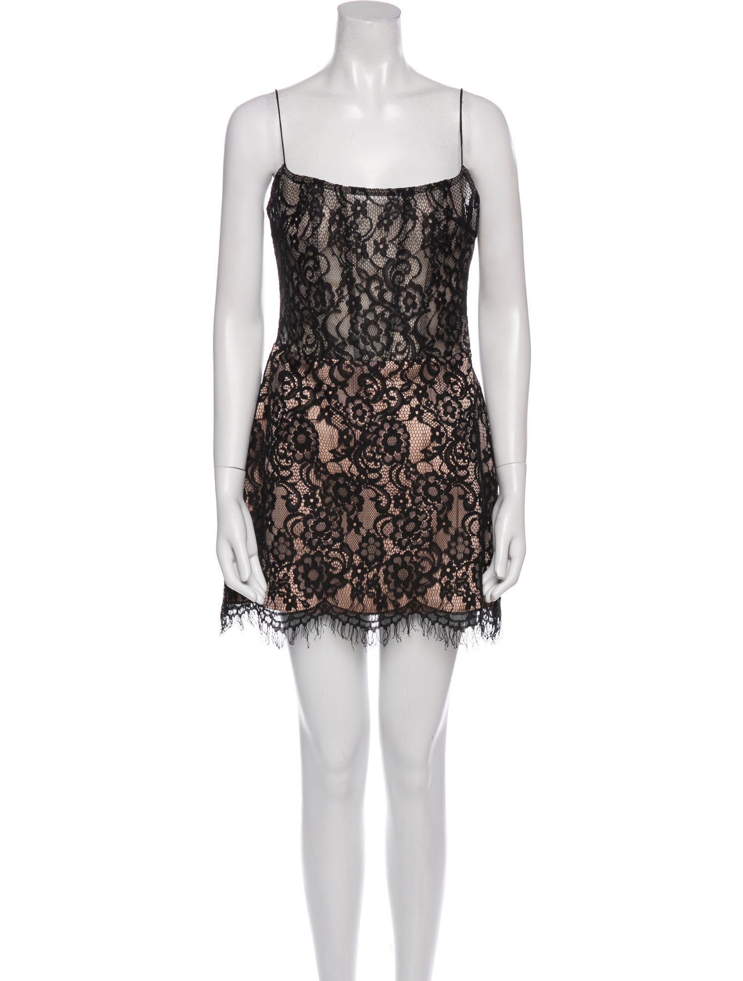 Rasario Lace Pattern Mini Dress