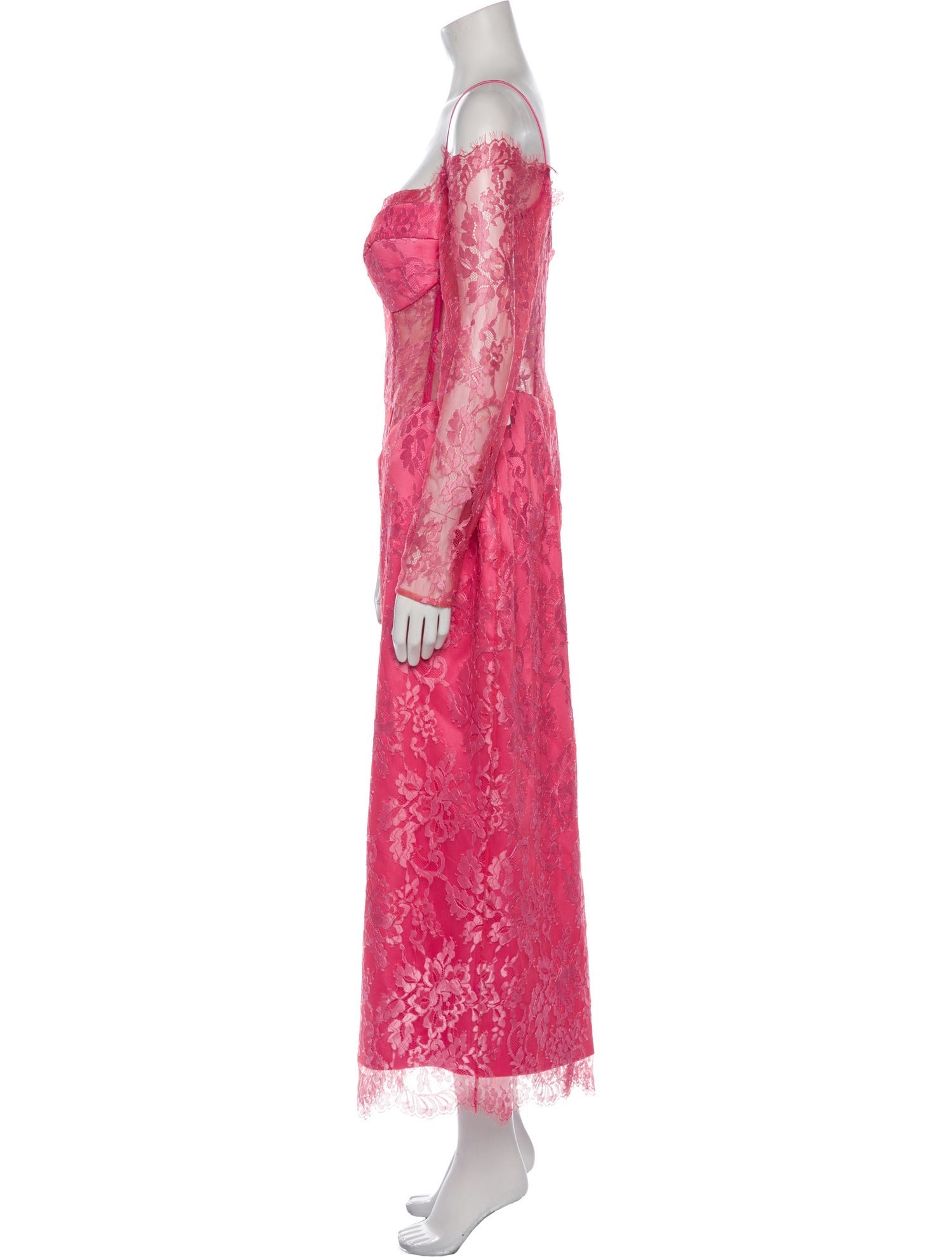 Rasario Lace Pattern Long Dress w/ Tags