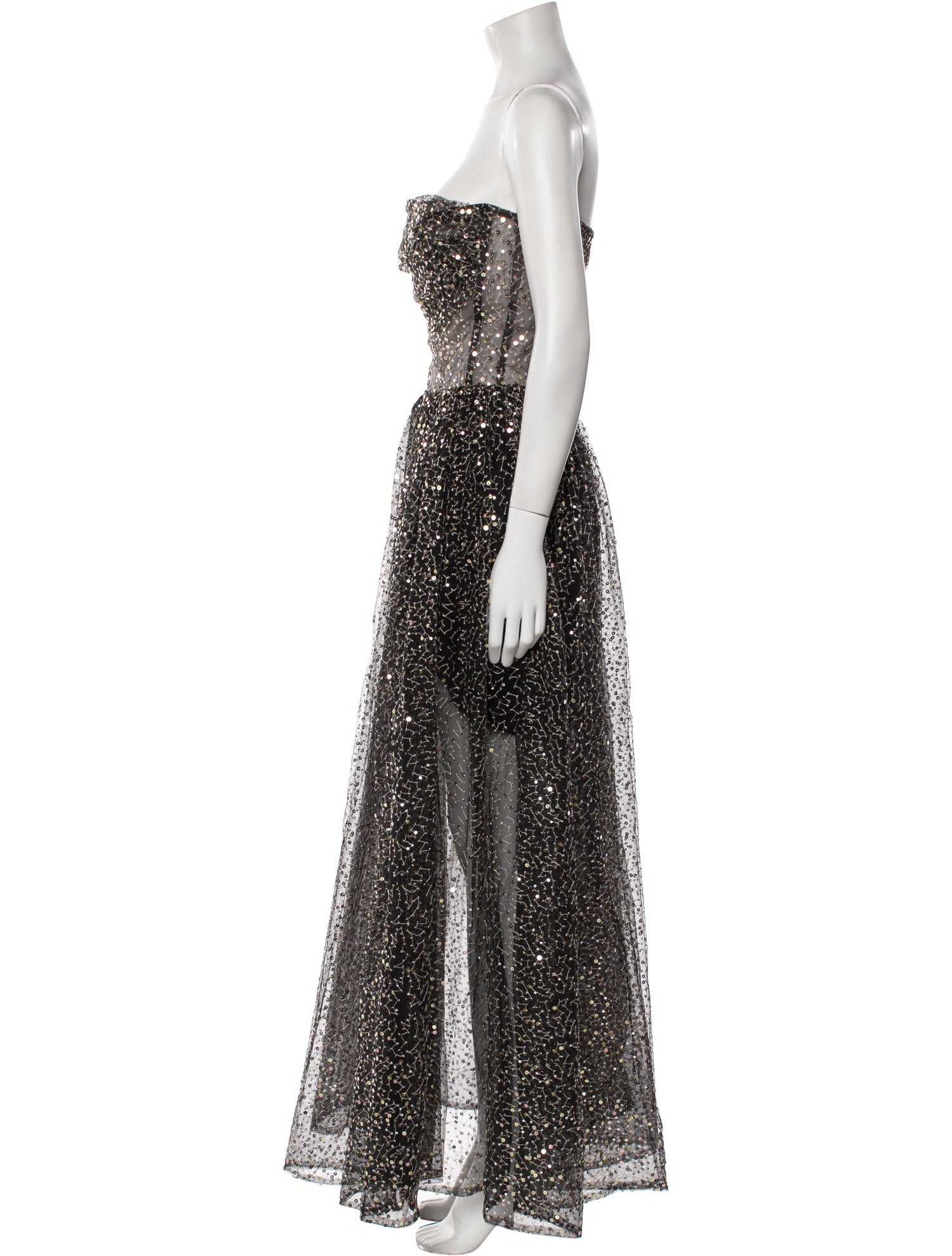 Rasario Strapless Long Dress