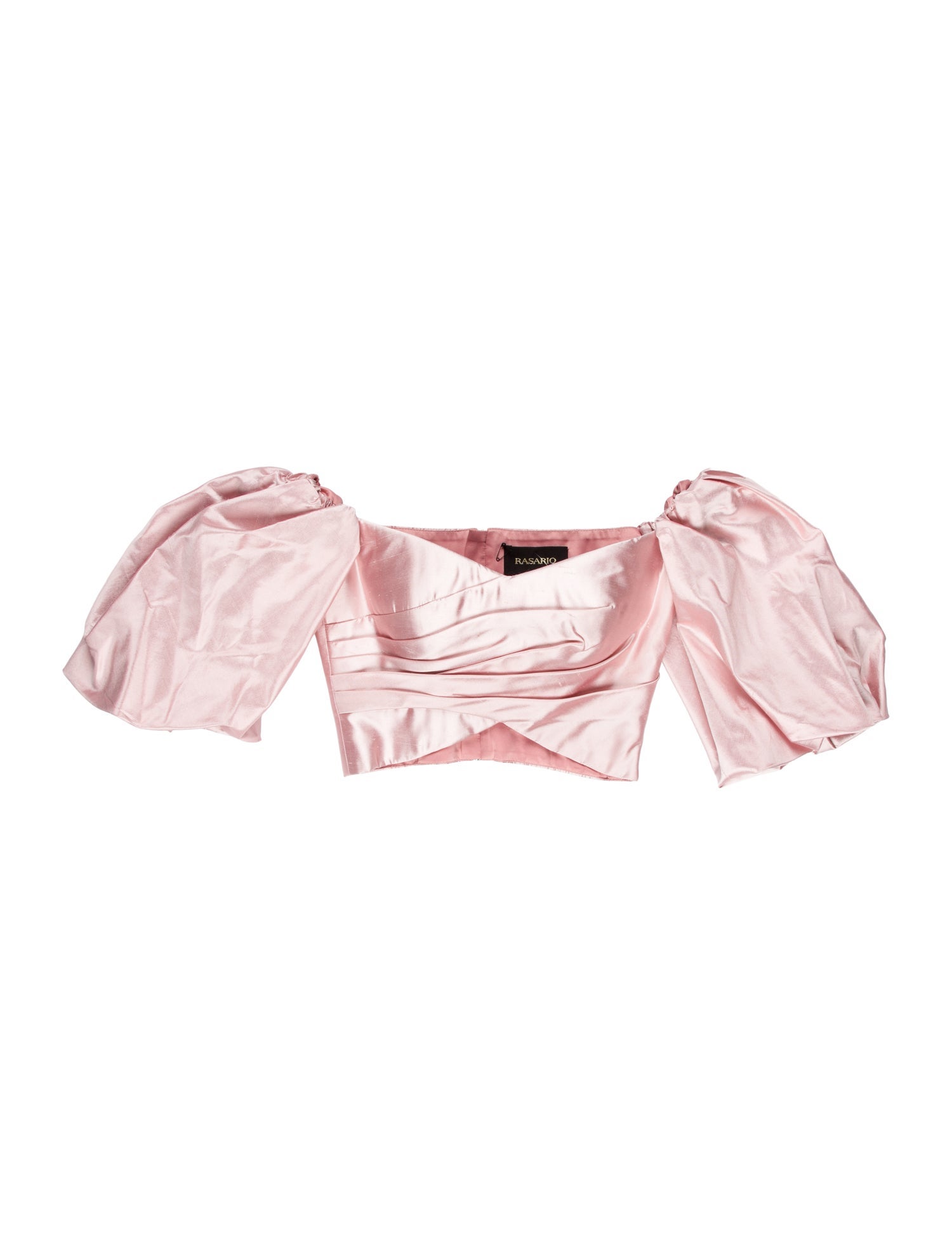 Rasario Silk Strapless Crop Top w/ Tags