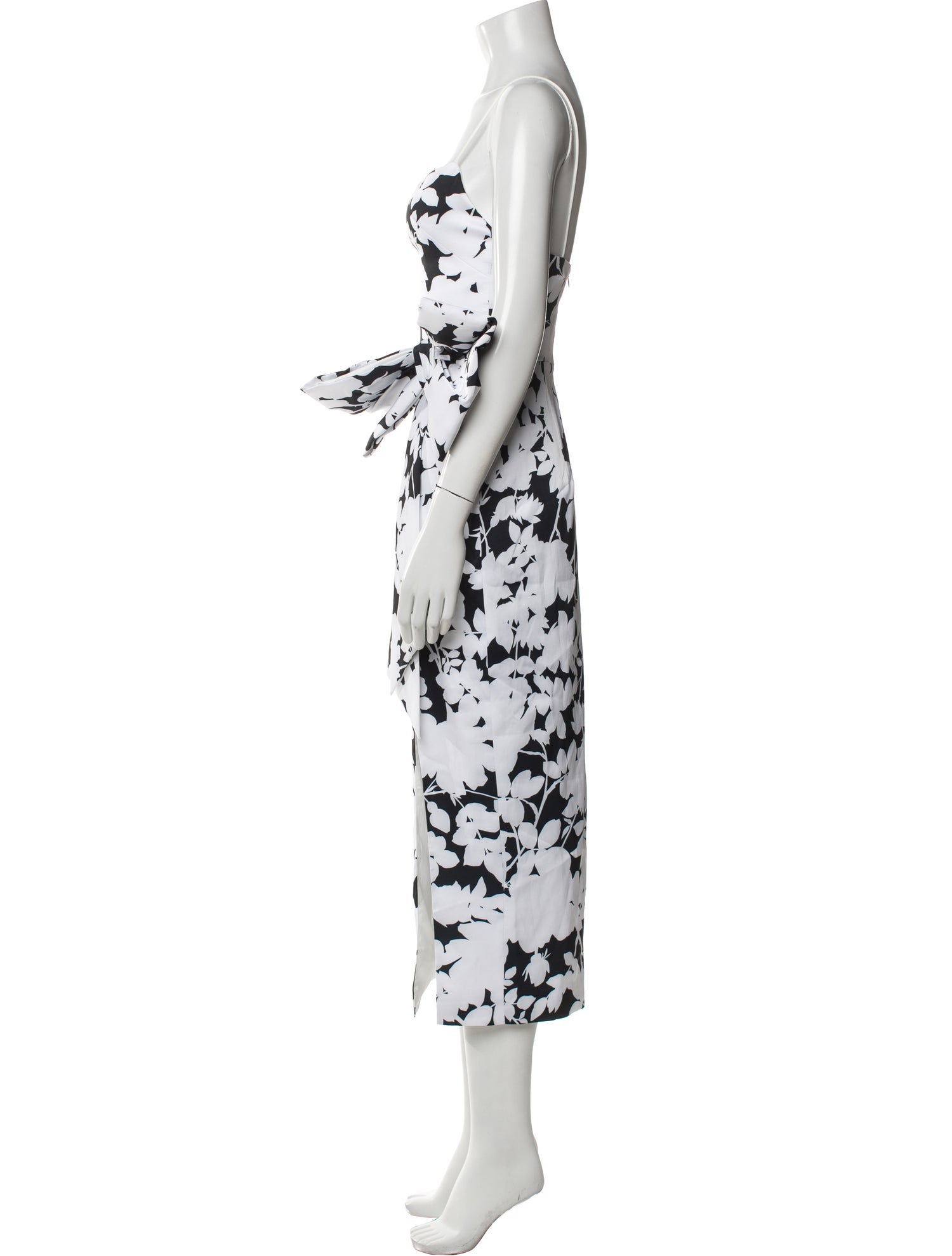 Rasario Floral Print Midi Length Dress w/ Tags