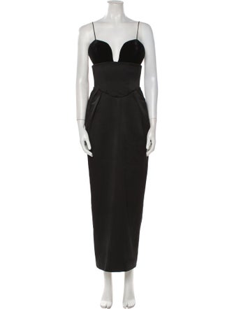 Rasario Square Neckline Long Dress