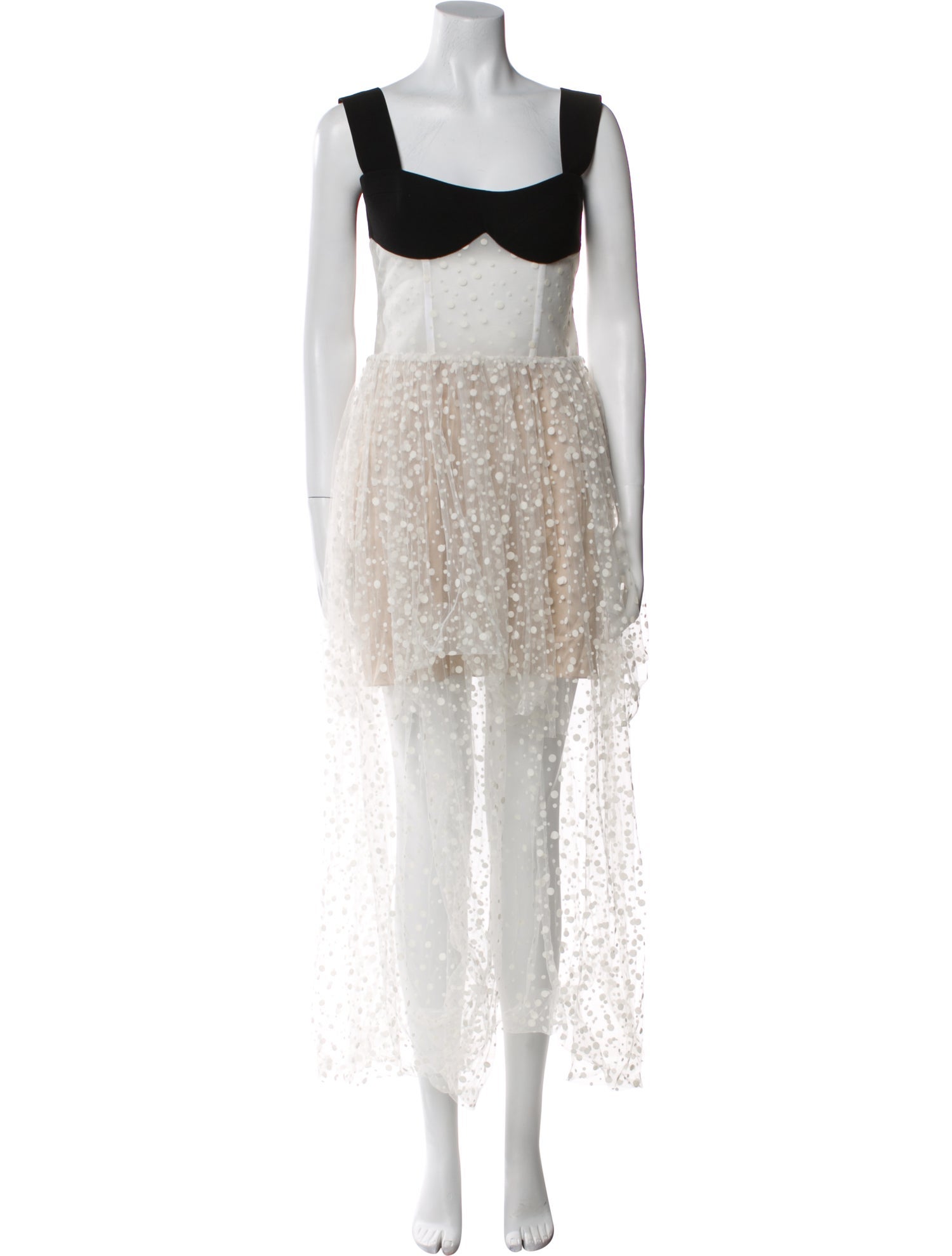 Rasario Colorblock Pattern Long Dress