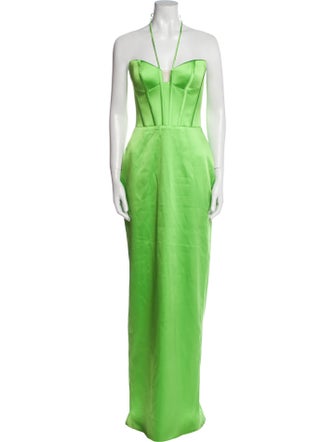 Rasario Halterneck Long Dress