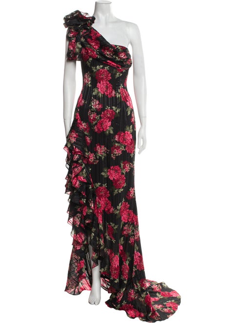 Rasario Floral Print Long Dress