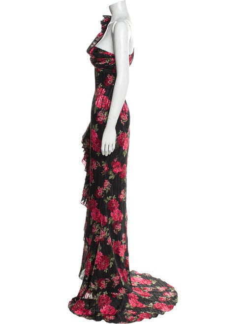 Rasario Floral Print Long Dress