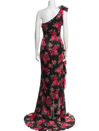 Rasario Floral Print Long Dress
