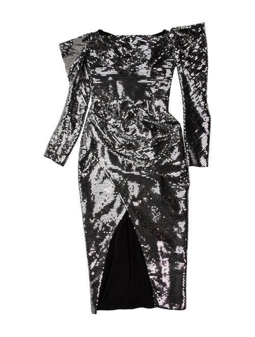 Rasario Cowl Neck Midi Length Dress