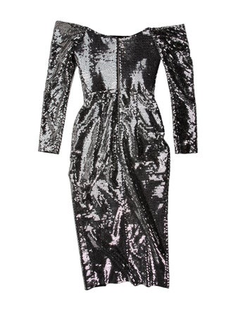 Rasario Cowl Neck Midi Length Dress