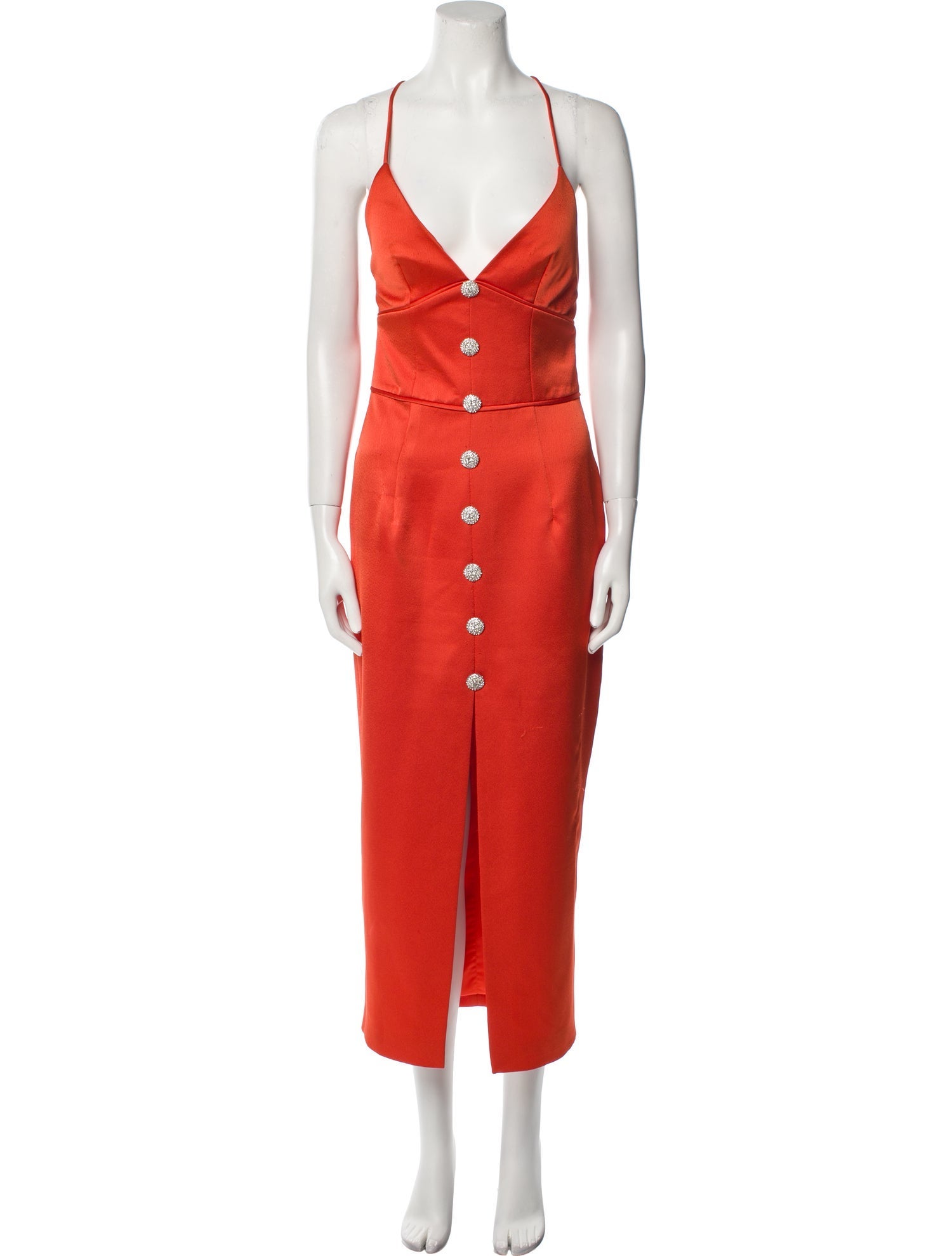 Rasario V-Neck Midi Length Dress