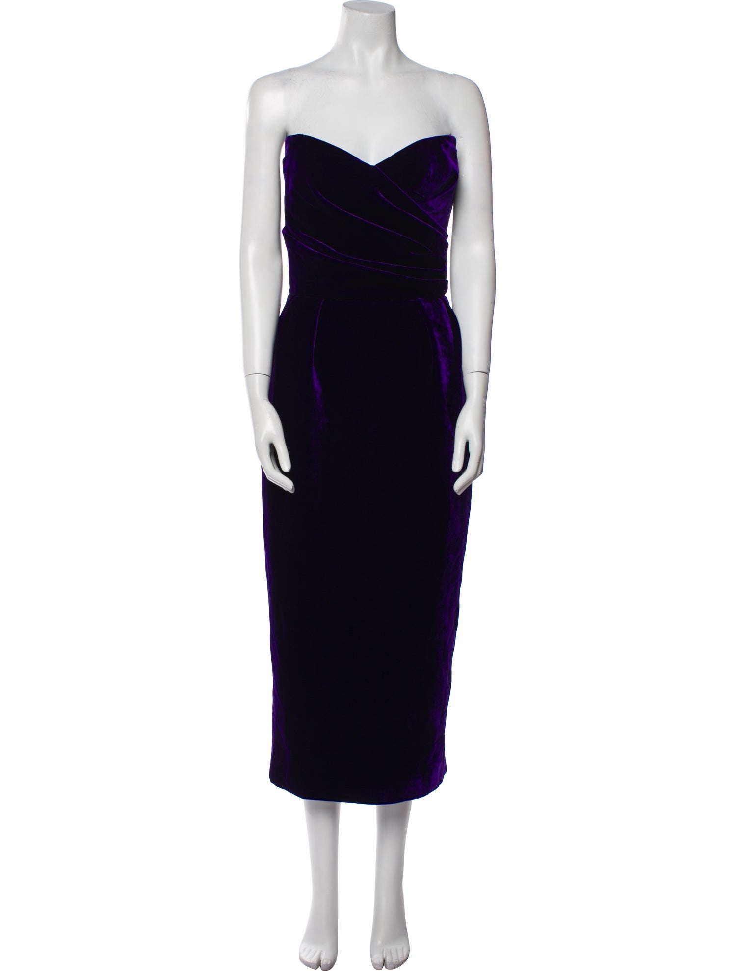 Rasario Strapless Midi Length Dress w/ Tags