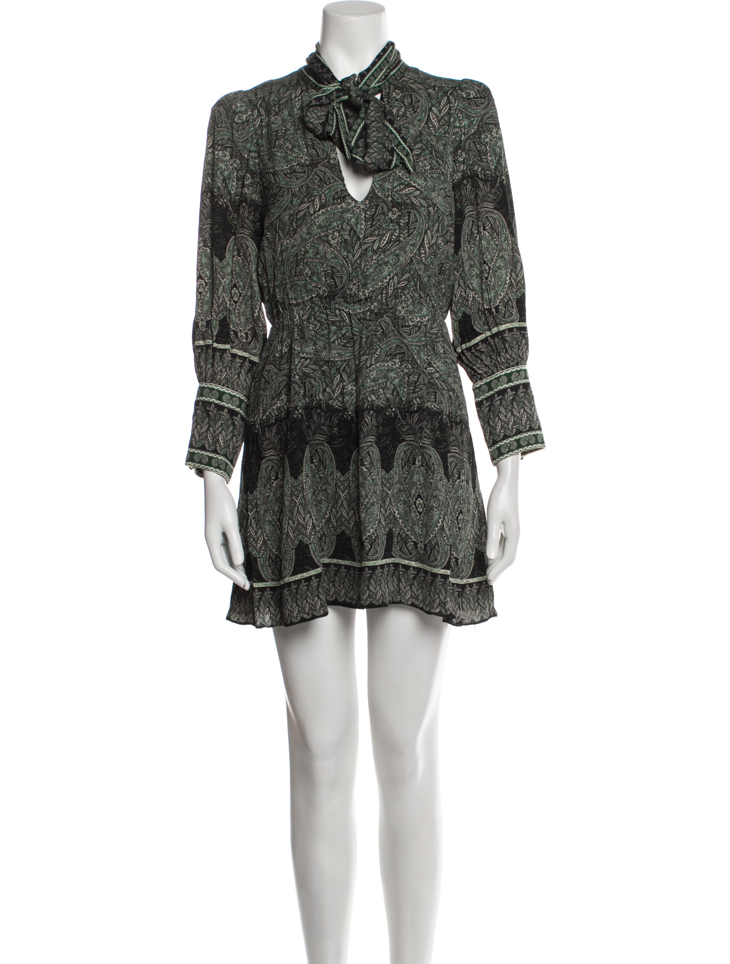 Rasario Paisley Print Long Dress