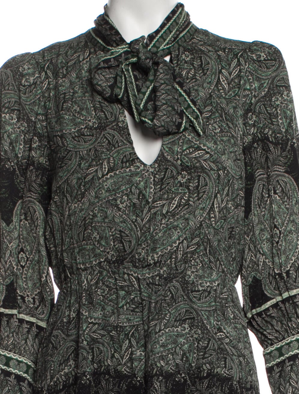 Rasario Paisley Print Long Dress