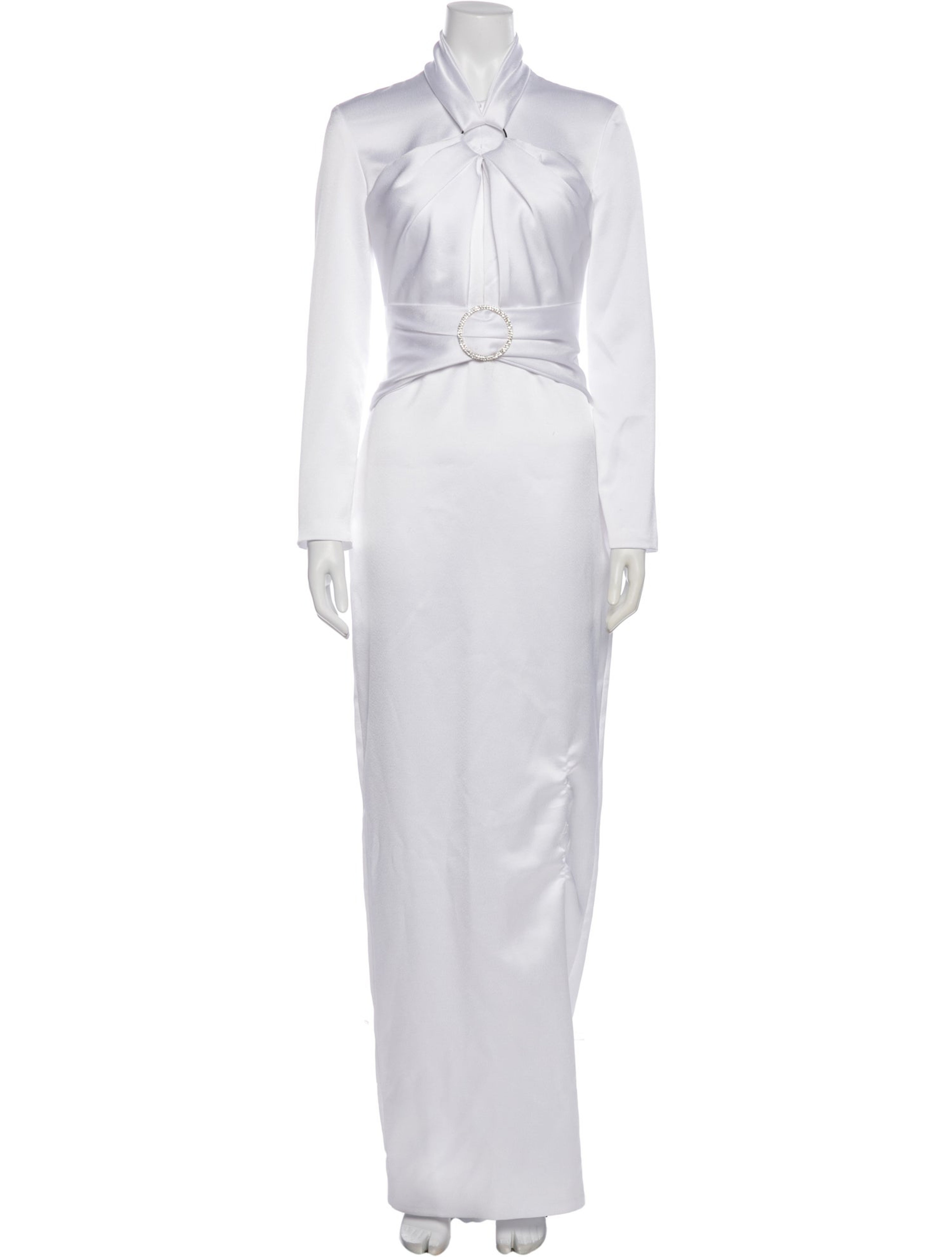 Mock Neck Long Dress