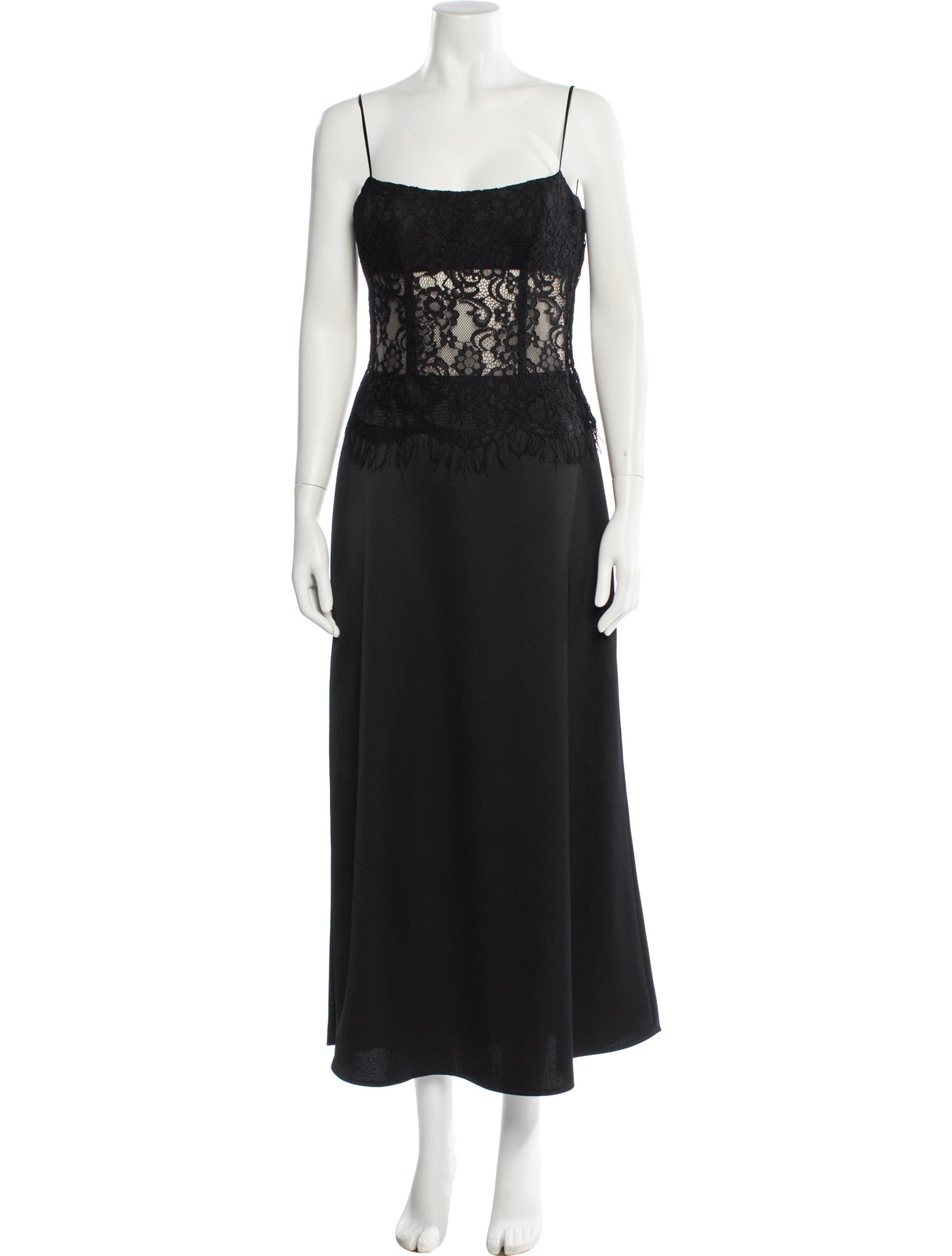 Square Neckline Long Dress