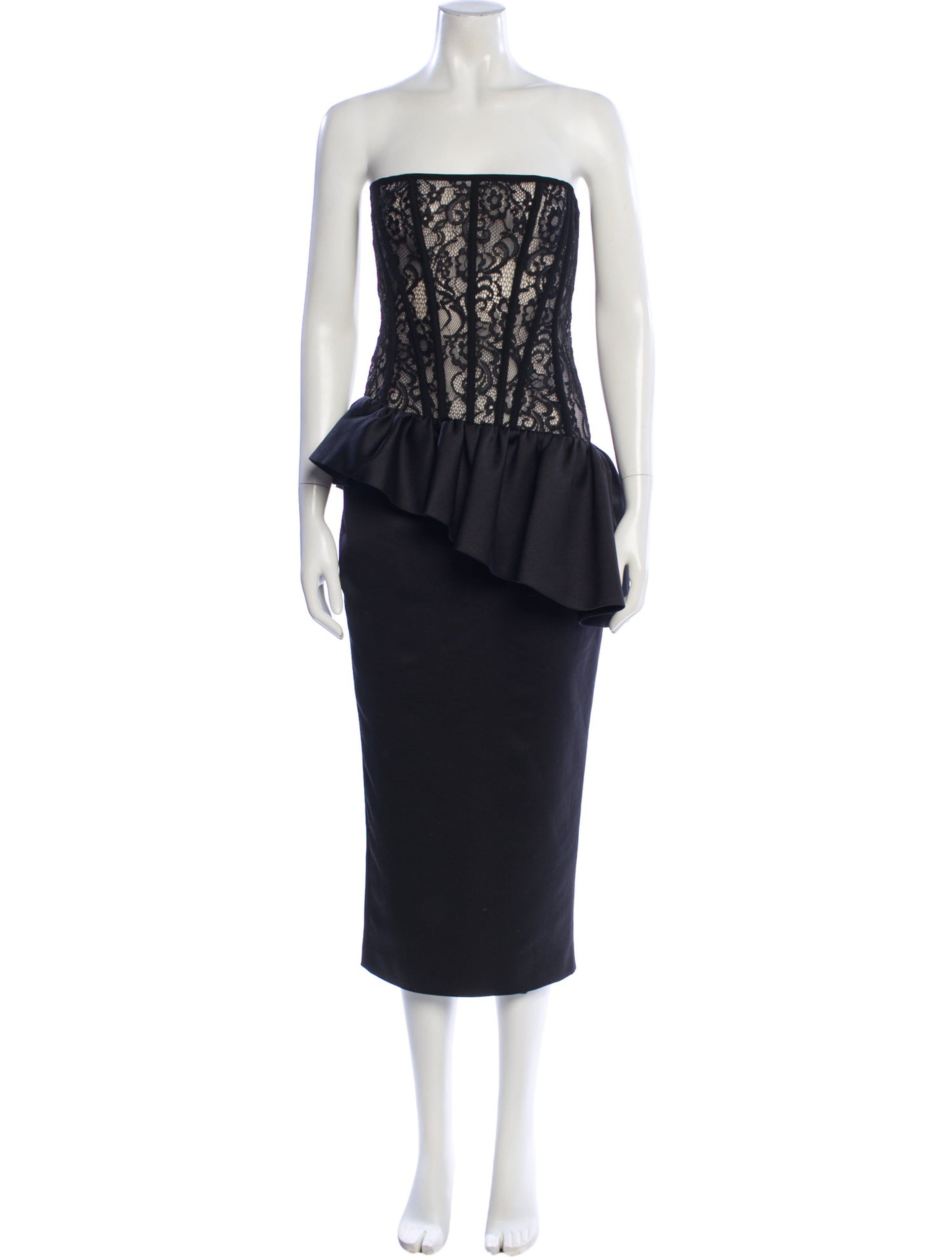 Strapless Midi Length Dress w/ Tags