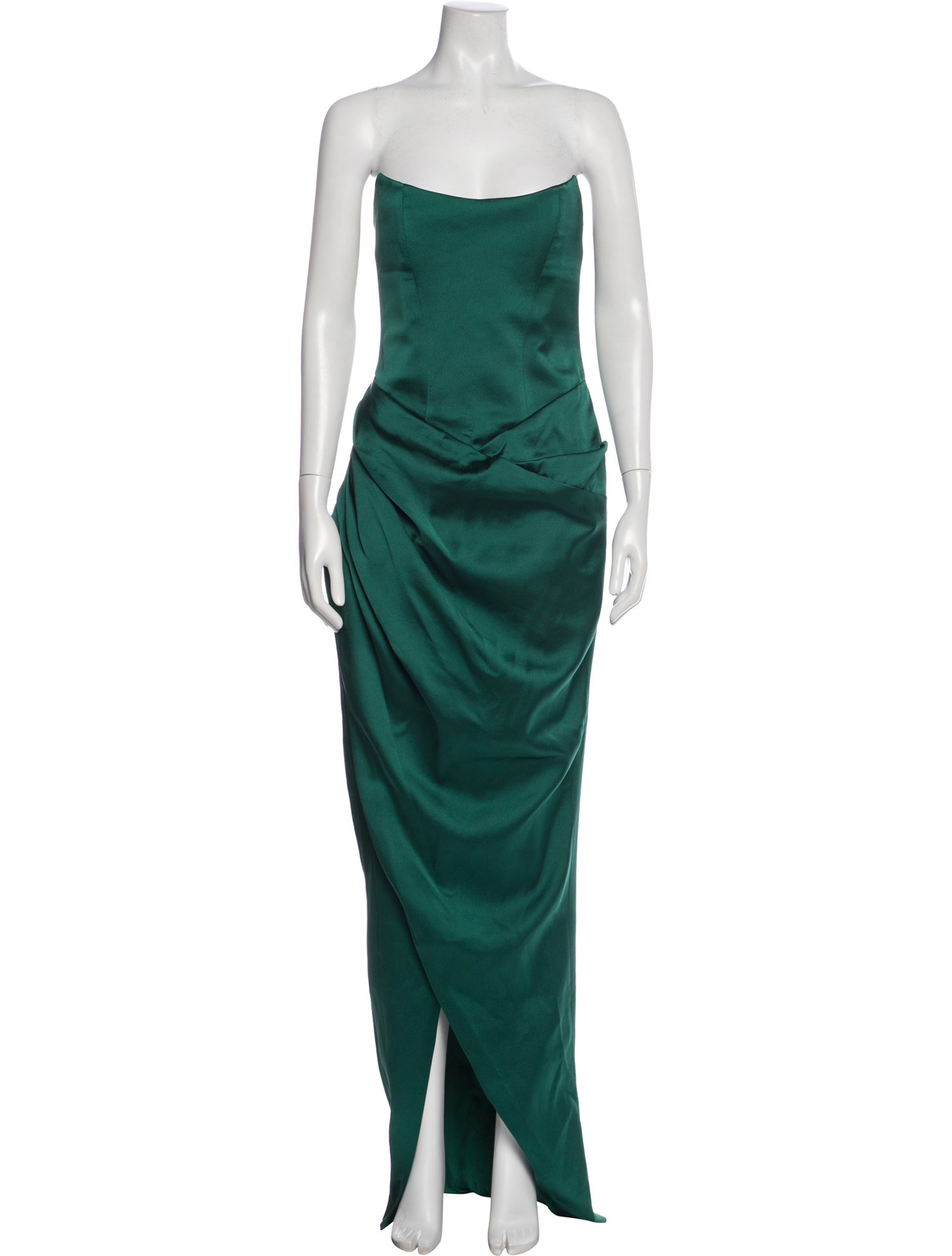 rasario green dress Strapless Long - Dresses, Clothing - RSRIO22016 cf-size-8y