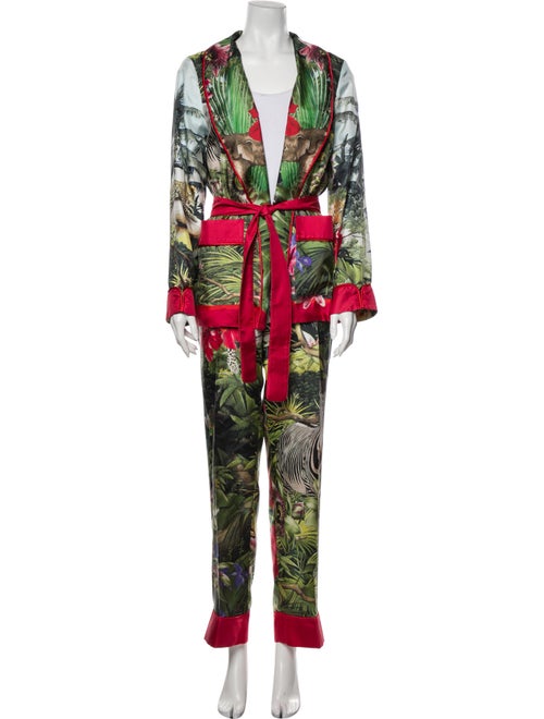 F.r.s. For Restless Sleepers Silk Printed Pajamas