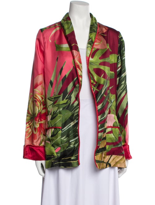 F.R.S. For Restless Sleepers Silk Floral Print Pajama Top