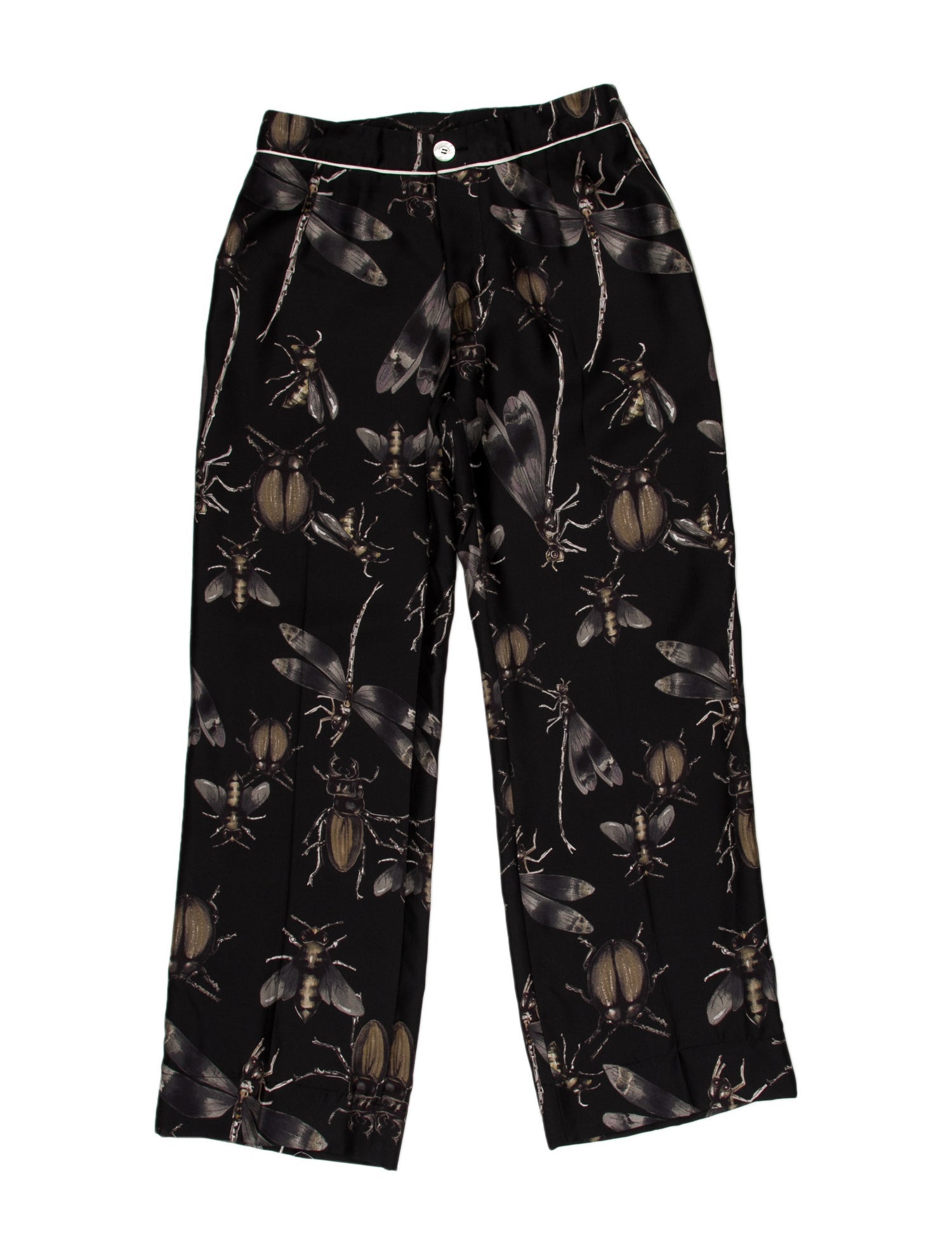 F.R.S. For Restless Sleepers Silk Straight Leg Pants