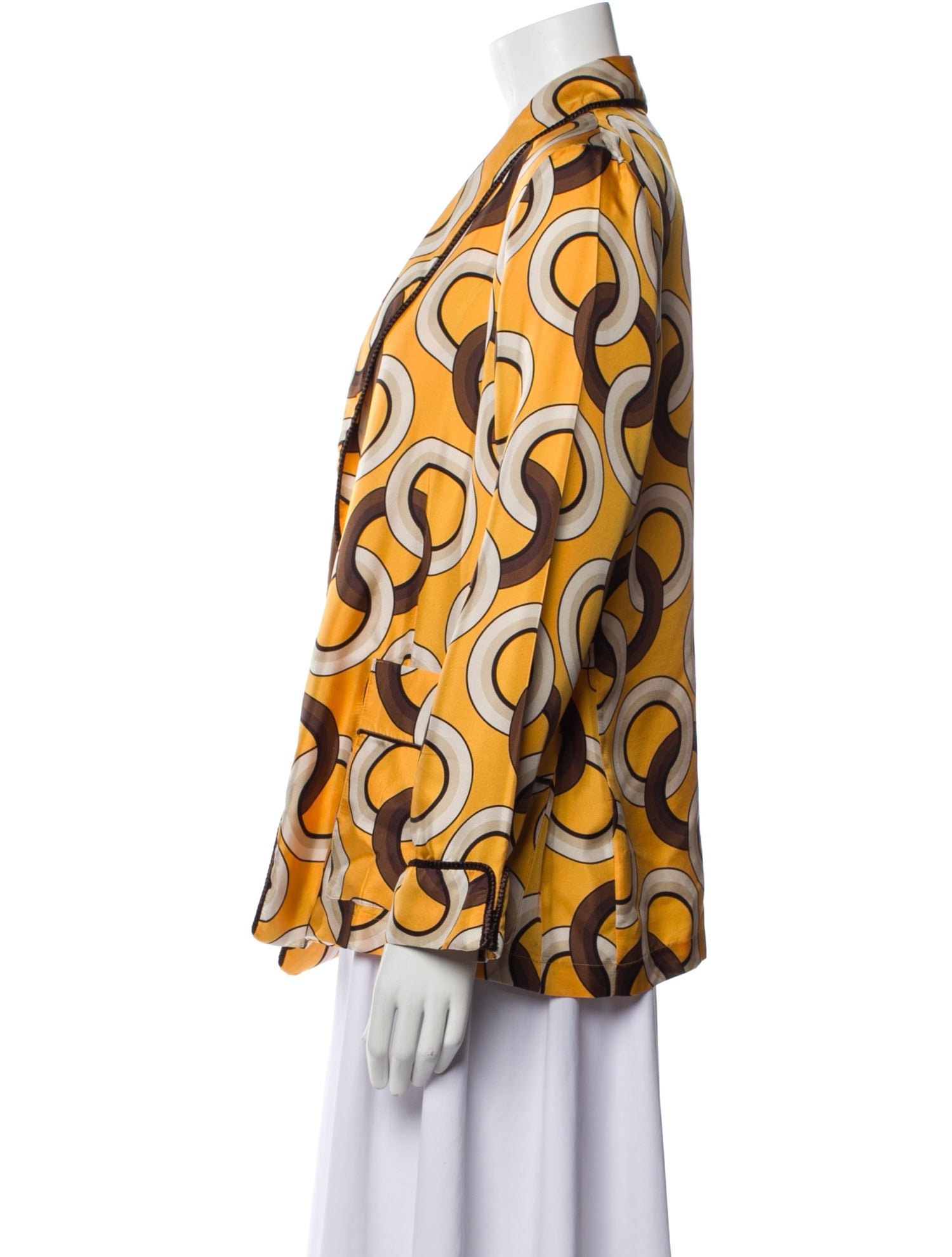 F.R.S. For Restless Sleepers Silk Printed Blazer