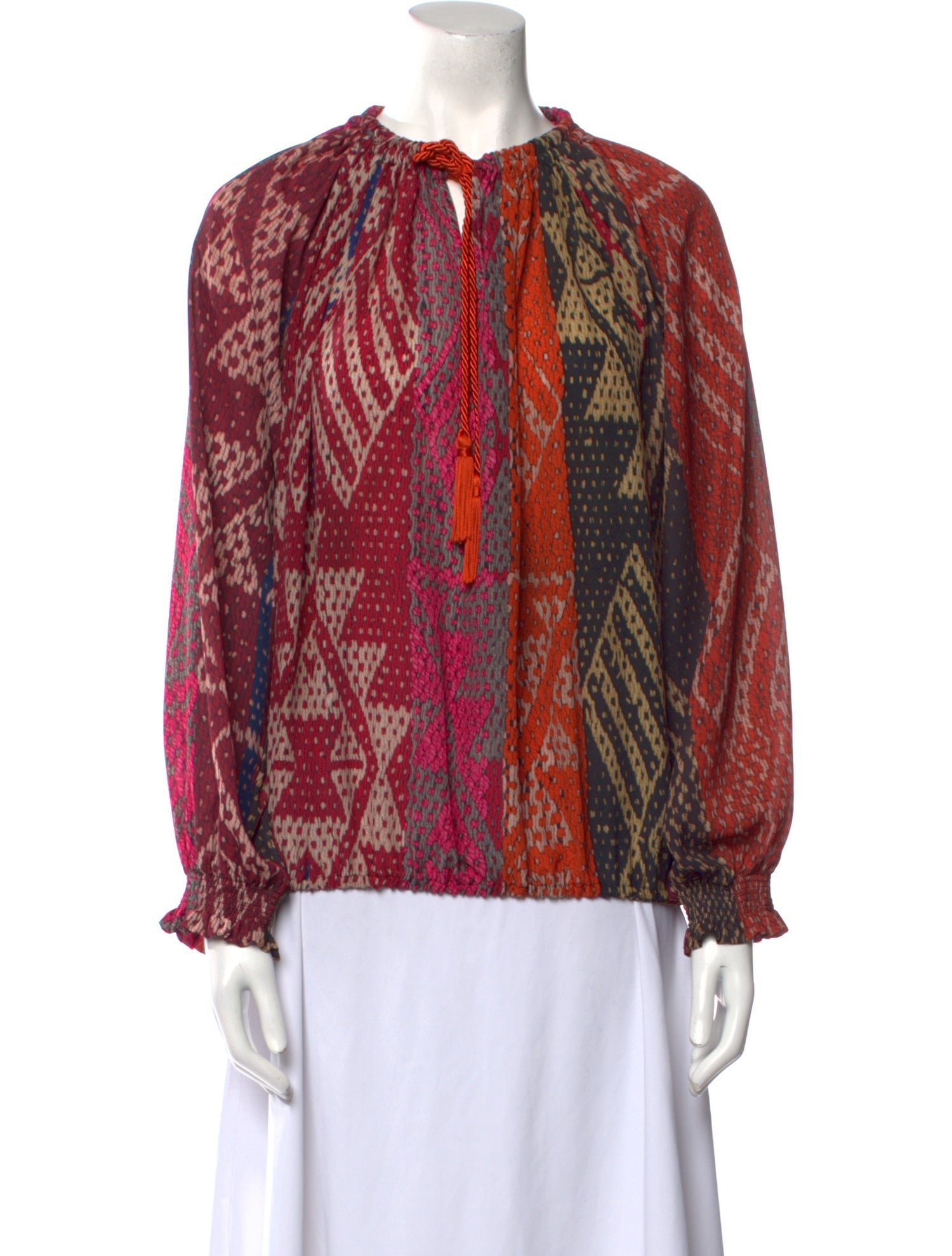 F.R.S. For Restless Sleepers Silk Printed Blouse