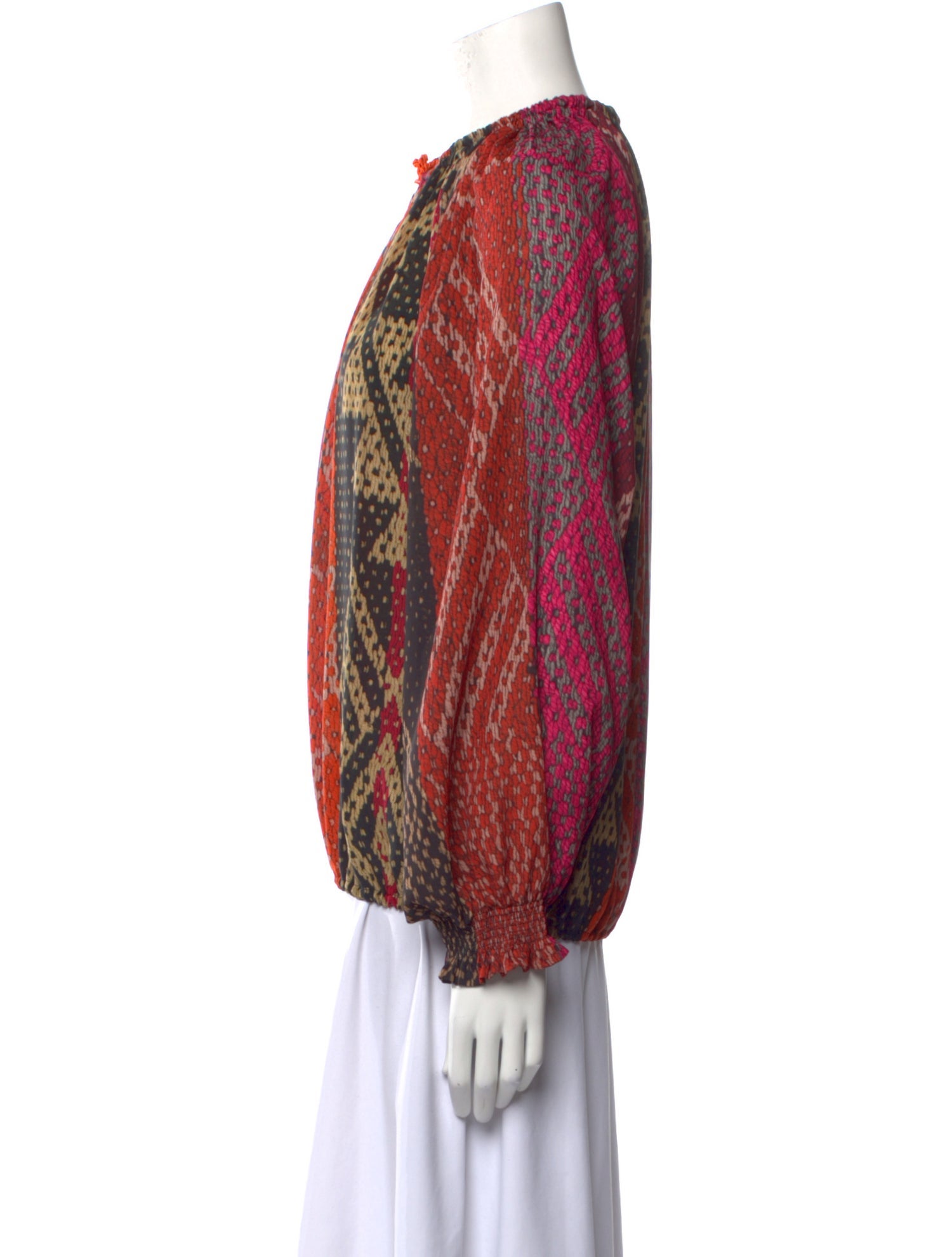 F.R.S. For Restless Sleepers Silk Printed Blouse