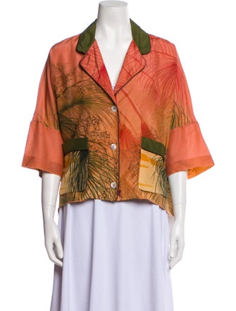 F.R.S. For Restless Sleepers Silk Printed Blouse