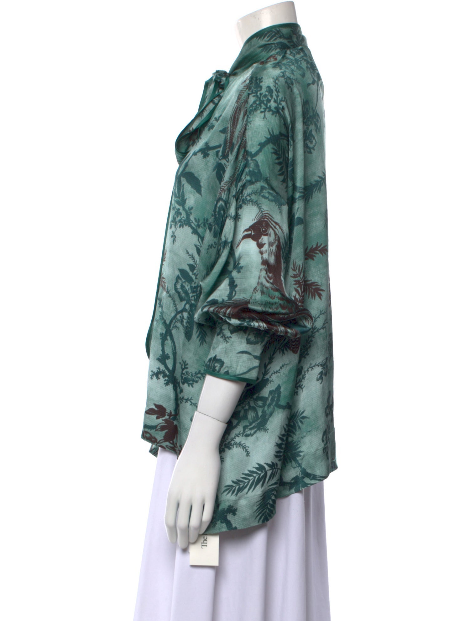 F.R.S. For Restless Sleepers Printed Mock Neck Blouse