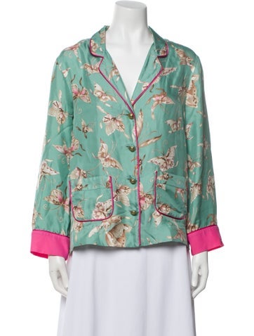 F.r.s. For Restless Sleepers Loungewear Silk Printed Pajamas S