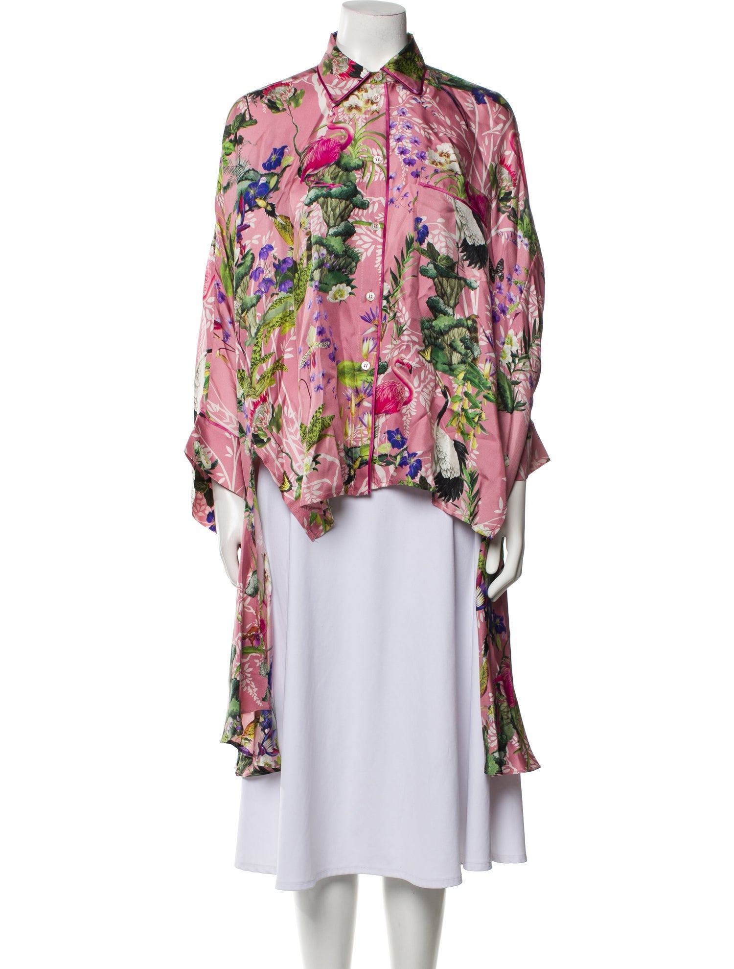 F.R.S. For Restless Sleepers Silk Floral Print Pajamas