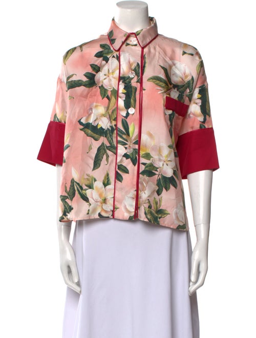 F.R.S. For Restless Sleepers Silk Floral Print Blouse