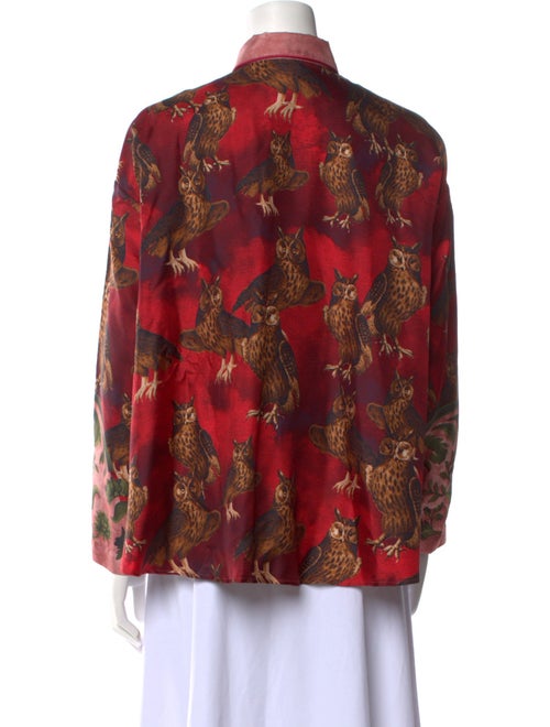 F.R.S. For Restless Sleepers Silk Floral Print Button-Up Top