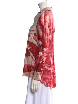 F.R.S. For Restless Sleepers Printed Long Sleeve Button-Up Top