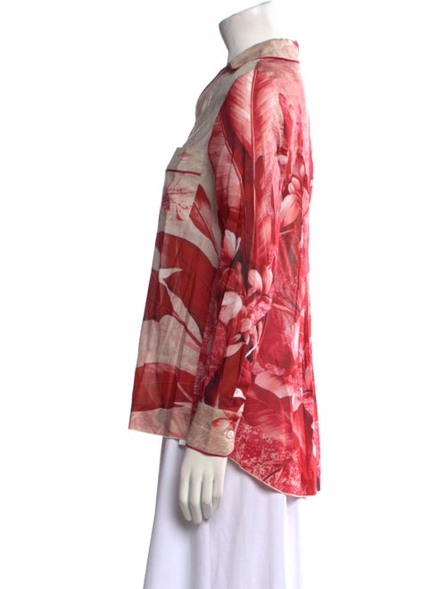 F.R.S. For Restless Sleepers Printed Long Sleeve Button-Up Top