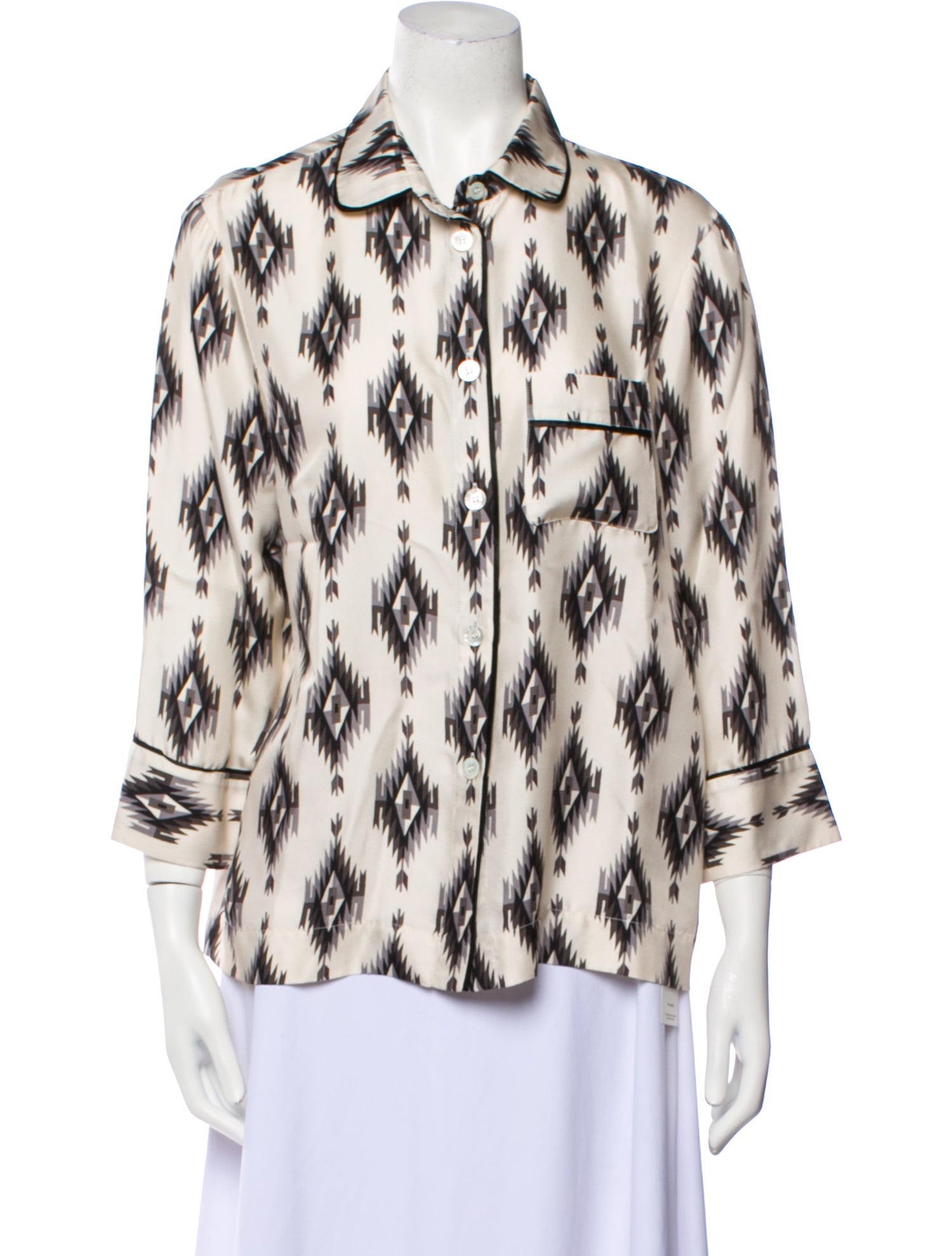 F.R.S. For Restless Sleepers Silk Printed Pajamas