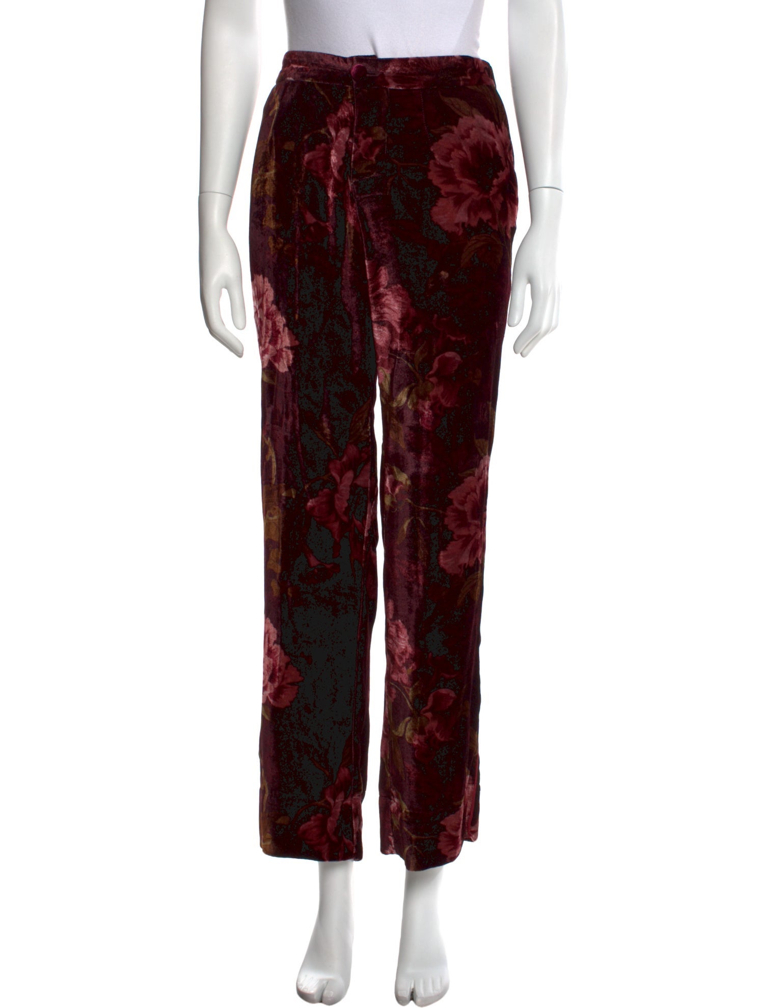 F.R.S. For Restless Sleepers Velvet Straight Leg Pants