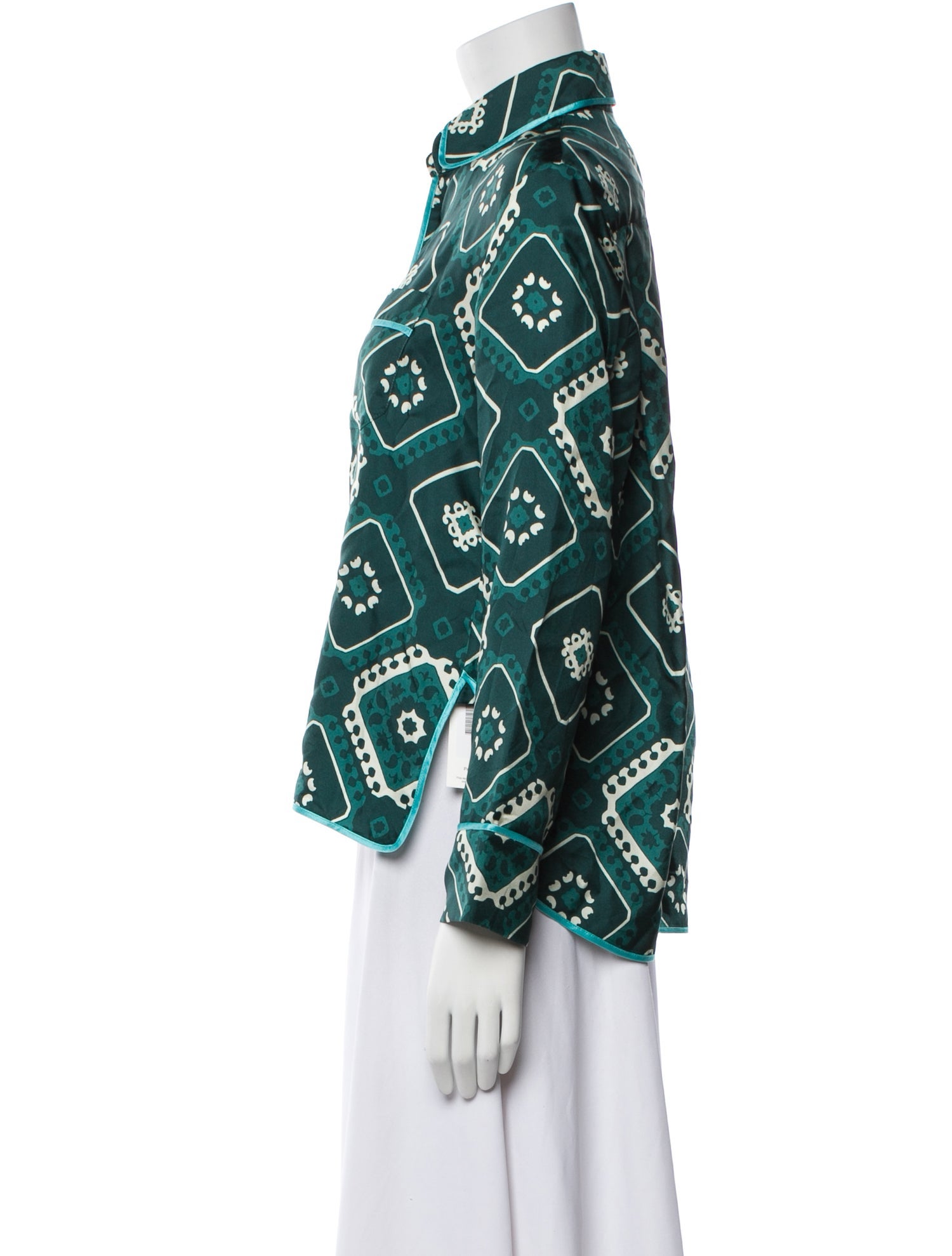 F.R.S. For Restless Sleepers Silk Printed Pajamas