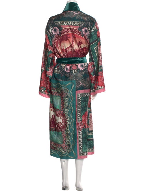 F.R.S. For Restless Sleepers Silk Floral Print Robe